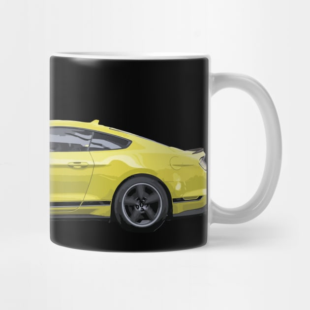 MACH 1 Mustang GT 5.0L V8 Performance Car Grabber Yellow by cowtown_cowboy